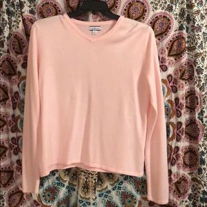 Woman's pink pullover sweater